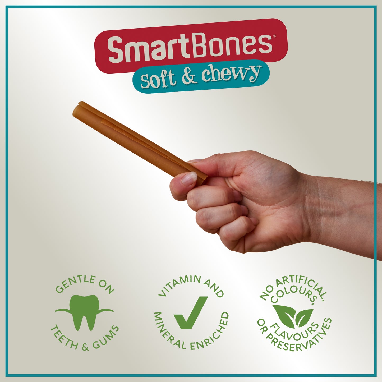 SmartBones Rawhide Alternative Dog Chew Sticks Chicken 10 Pack 198g