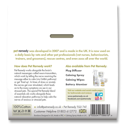 Pet Remedy Calming Bandana Kit Medium