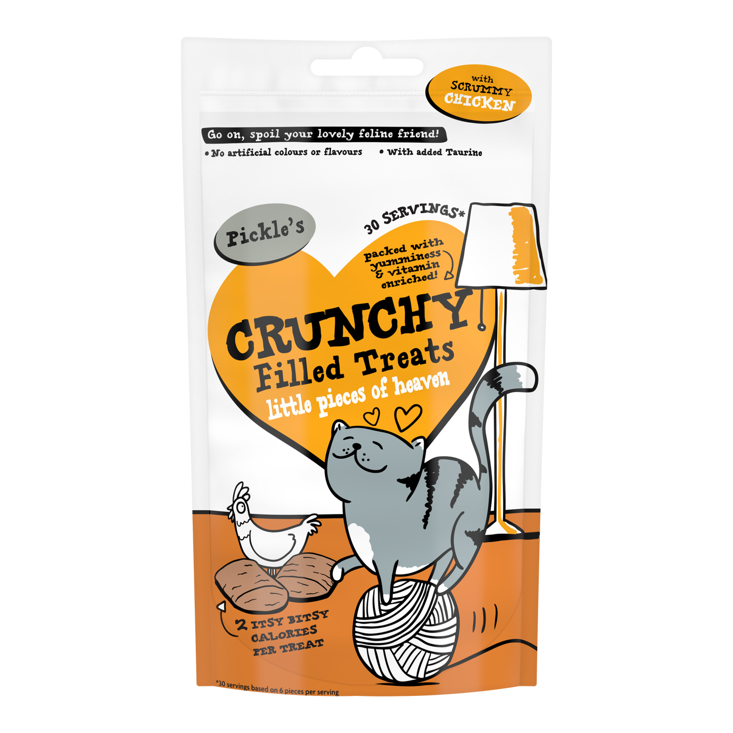 Pickle's Crunchy Filled Cat Treat with Chicken 65g