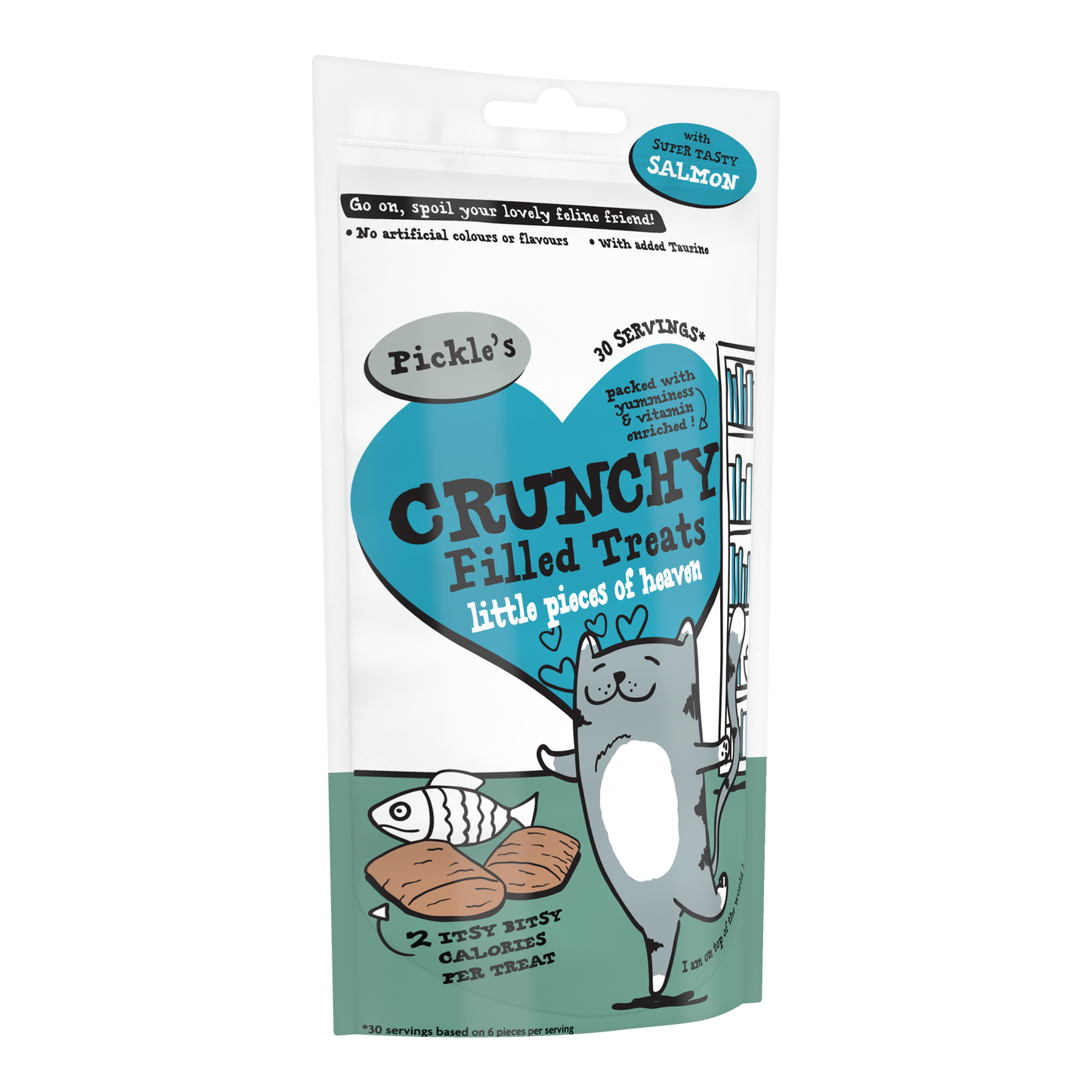 Pickle's Crunchy Filled Cat Treat with Salmon 65g