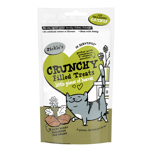 Pickle's Crunchy Filled Cat Treat with Catnip 65g