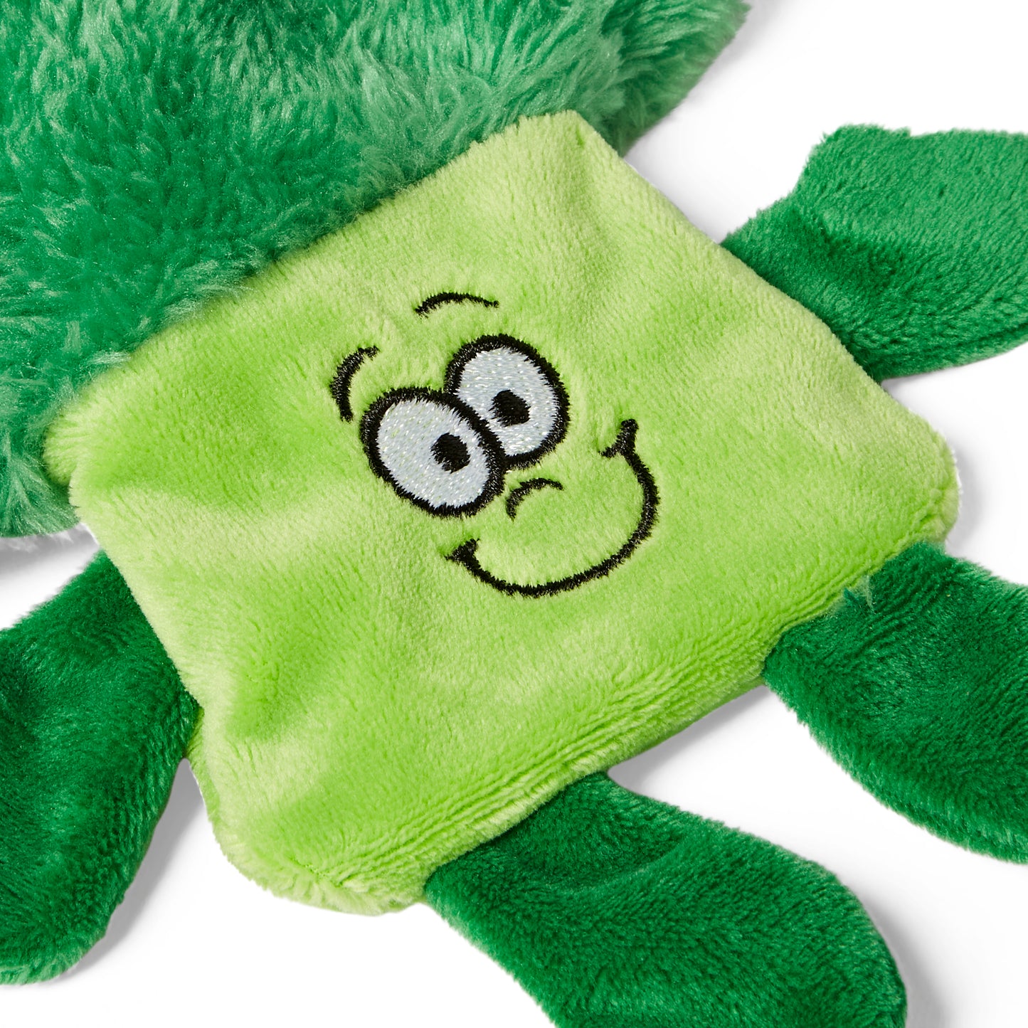 Pets at Home Broccoli Flattie Crinkle & Squeak Dog Toy Mini