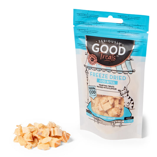 Seriously Good Freeze Dried Cat Treats Cod 10g