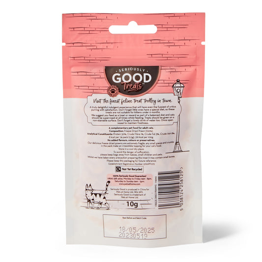 Seriously Good Freeze Dried Cat Treats Prawn 10g