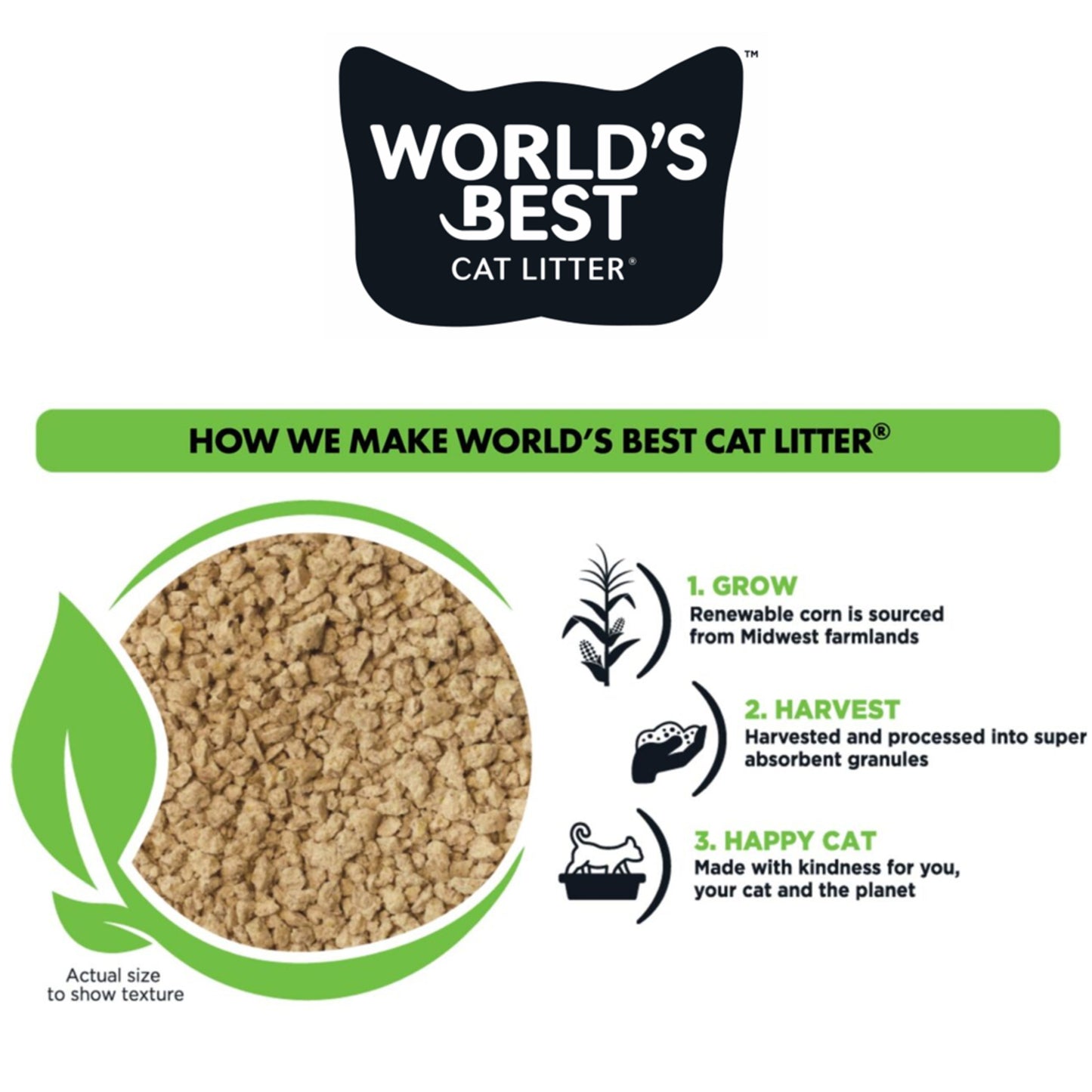 World's Best Quick Clumping Comfort Care Unscented Cat Litter 12.7kg