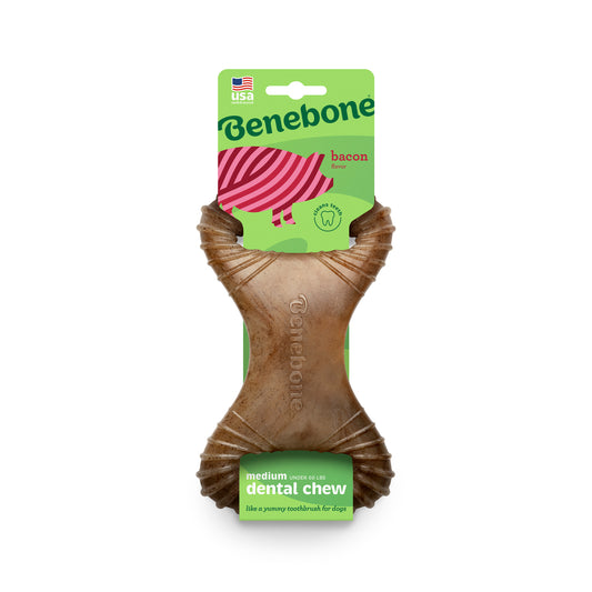 Benebone Dental Durable Bacon Flavour Dog Chew Toy