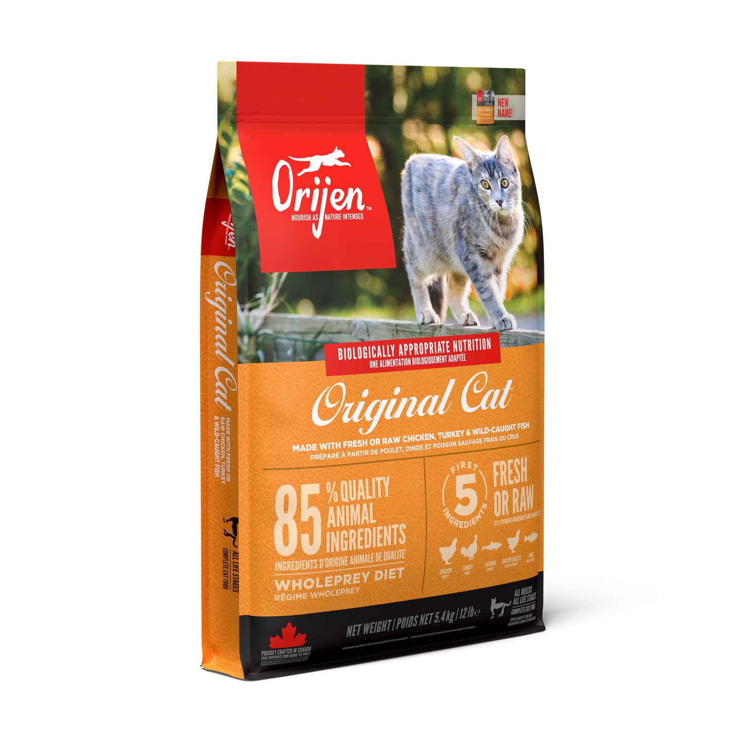 ORIJEN Original Adult Dry Cat Food with Chicken Turkey & Fish