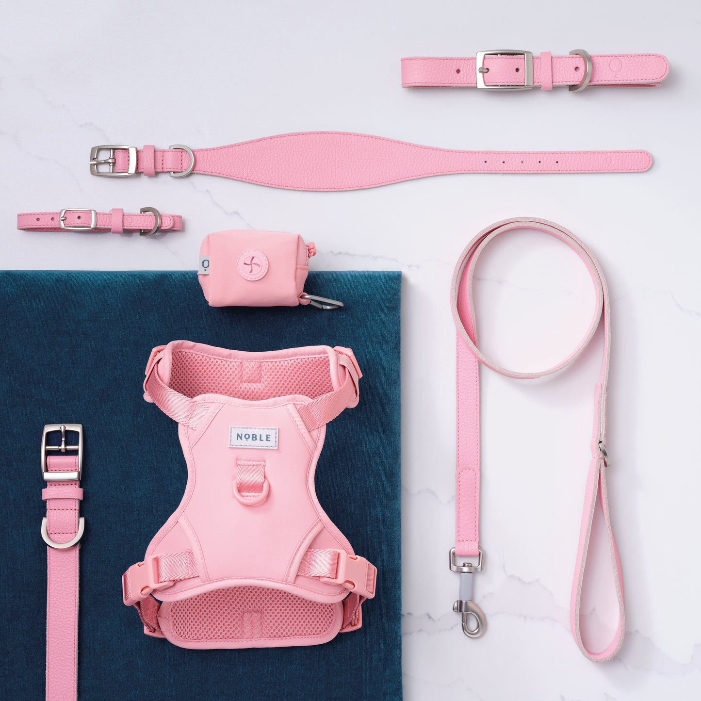 Noble Memory Foam Oval Bolstered Dog Bed Grey