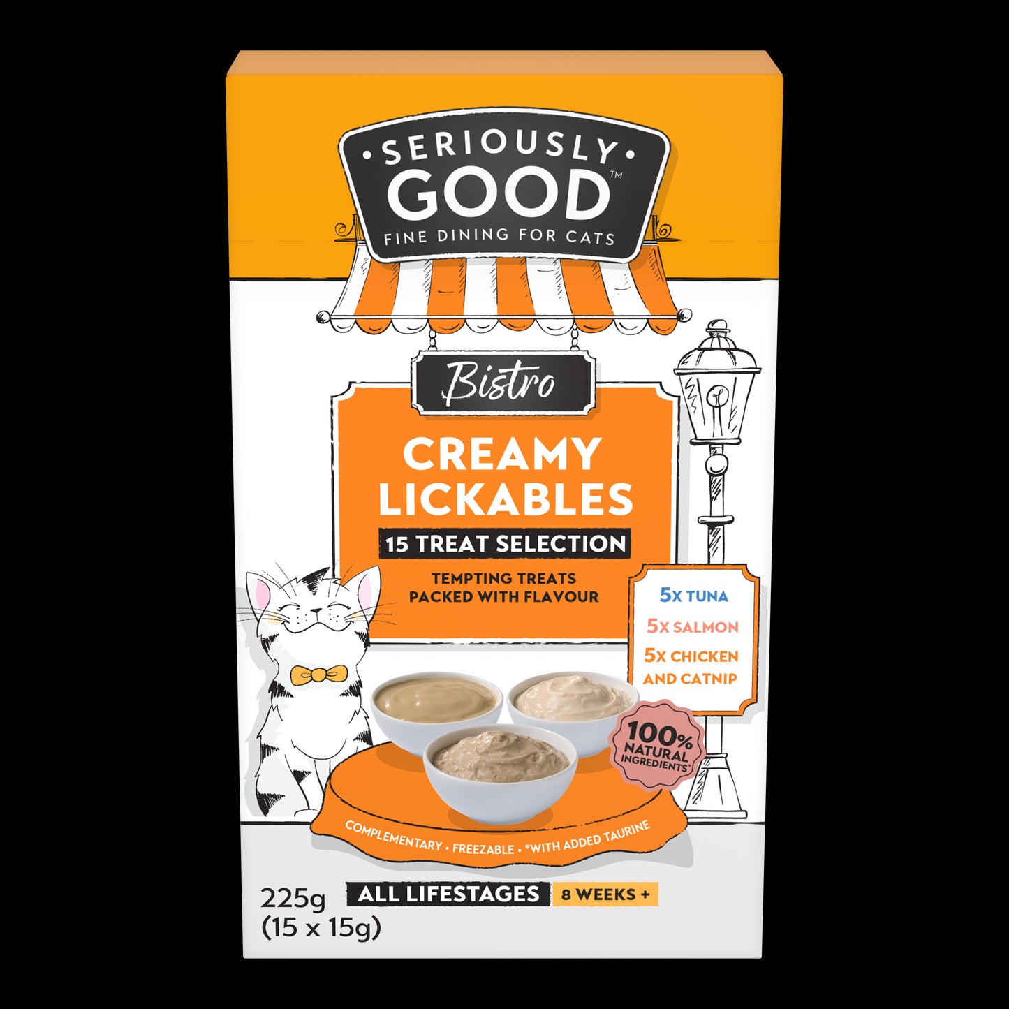 Seriously Good Creamy Lickable Cat Treats Variety 15 Pack
