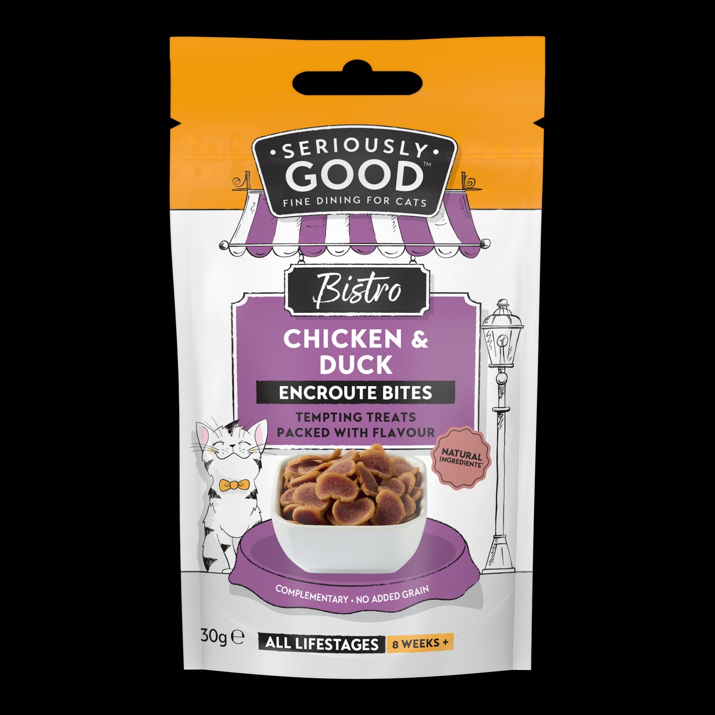 Seriously Good Chicken Encroute Cat Treat Bites 30g