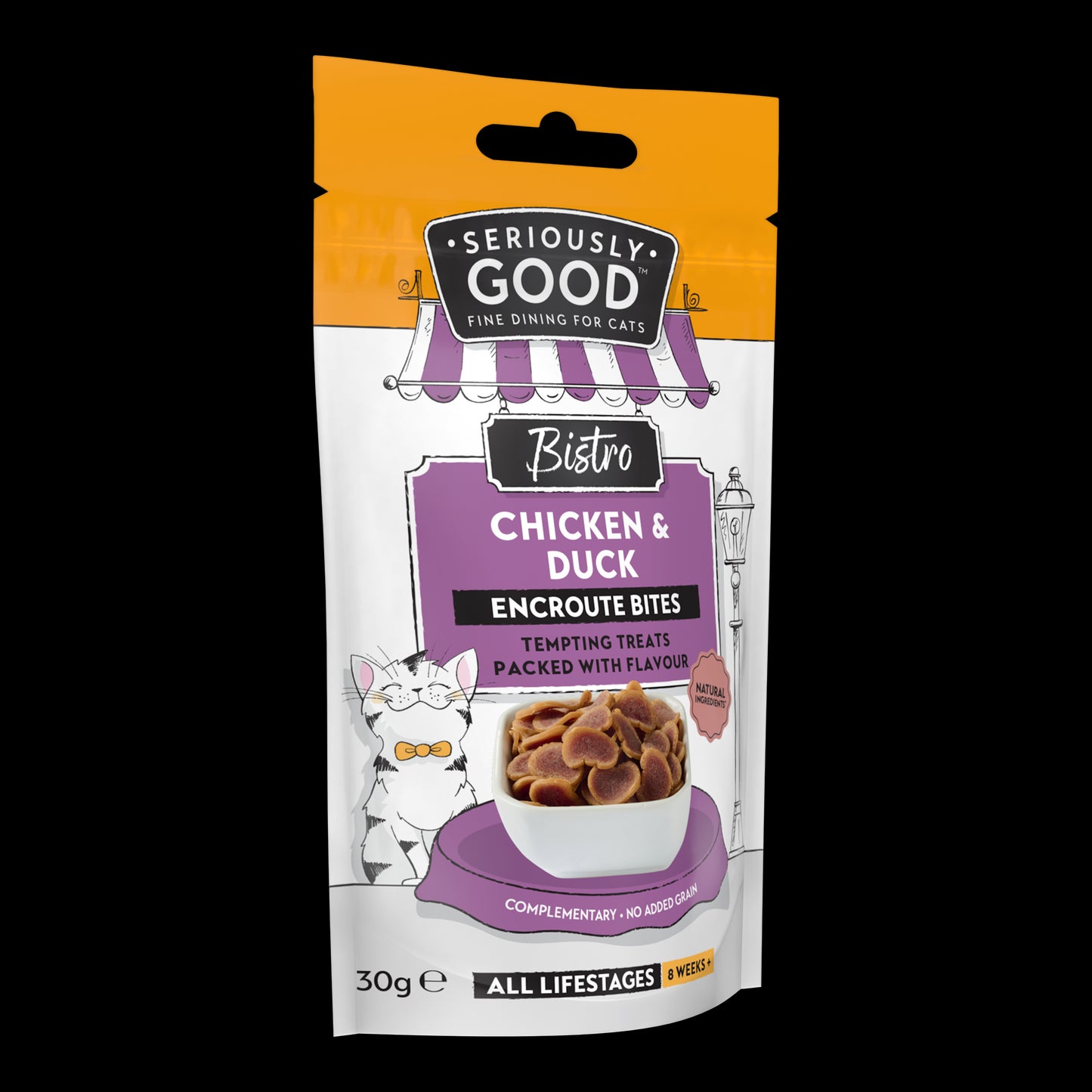 Seriously Good Chicken Encroute Cat Treat Bites 30g