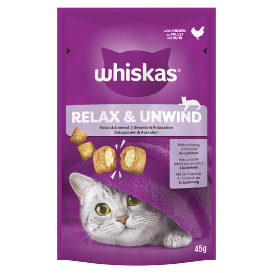 Whiskas Relax & Unwind Cat Treats 45g