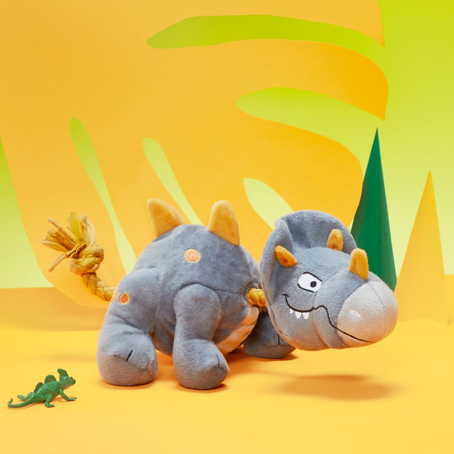BARK Herbert the Herbivore Rope Squeaky Dog Toy