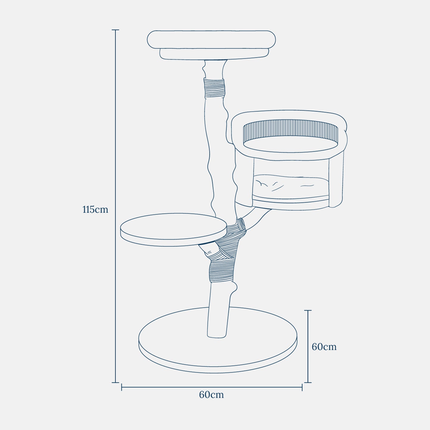 Lords & Labradors Back to Nature The Luxe Cat Scratch Post