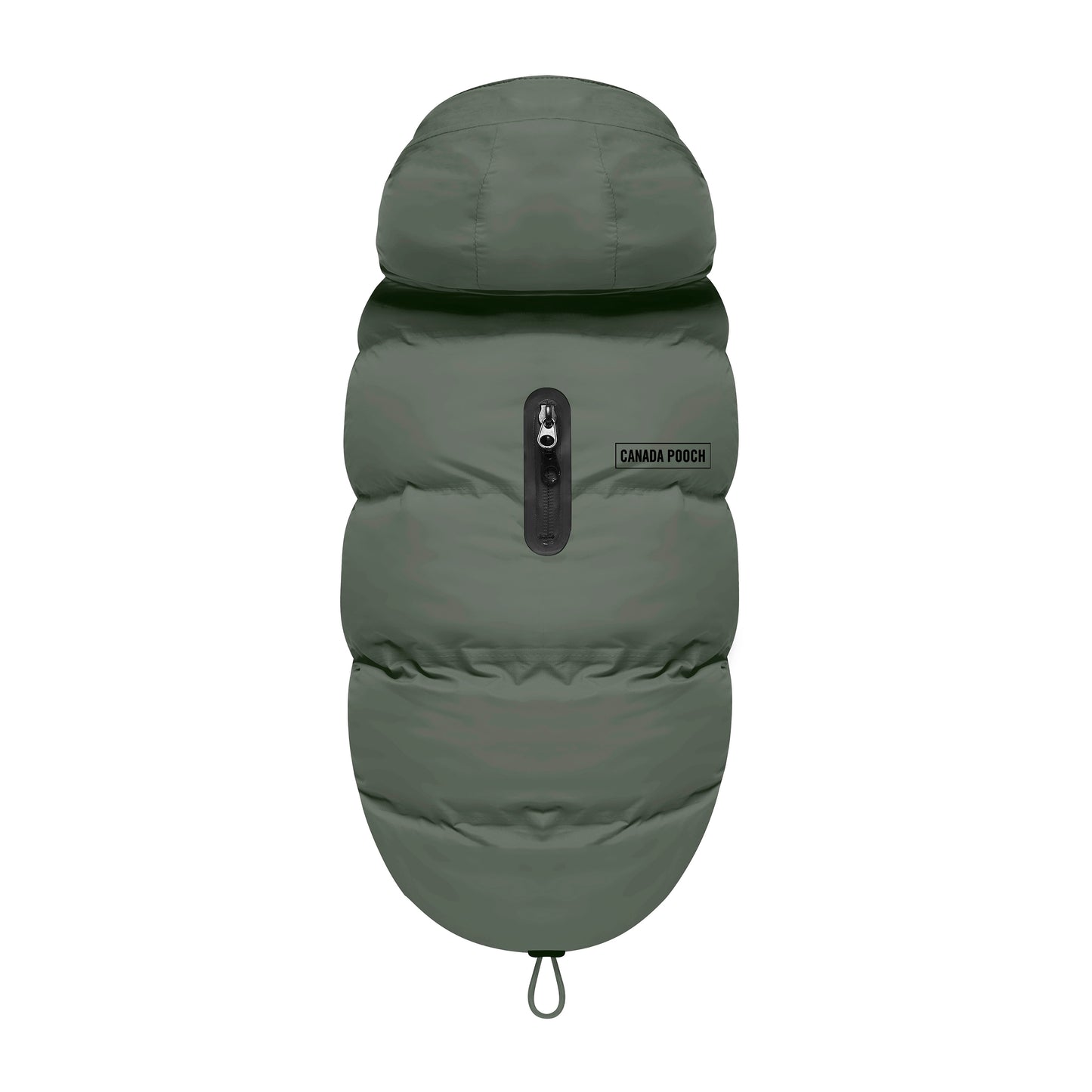 Canada Pooch The Waterproof Puffer Dog Coat Army Green