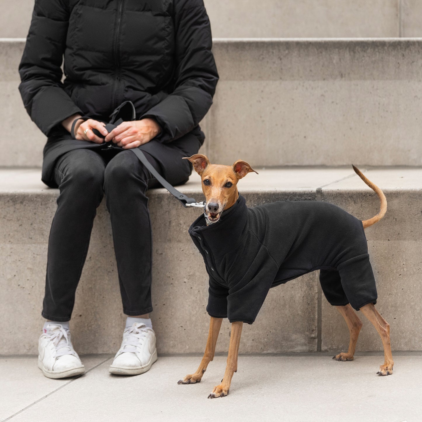 Canada Pooch Stretch Body Warmer Dog Coat Black