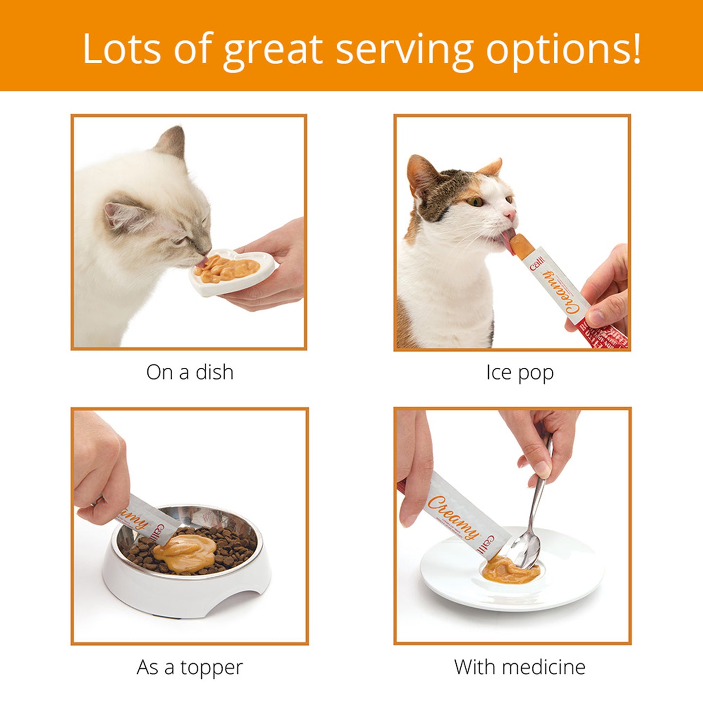 Catit Creamy Lickable Cat Treats Variety Pack 15x10g