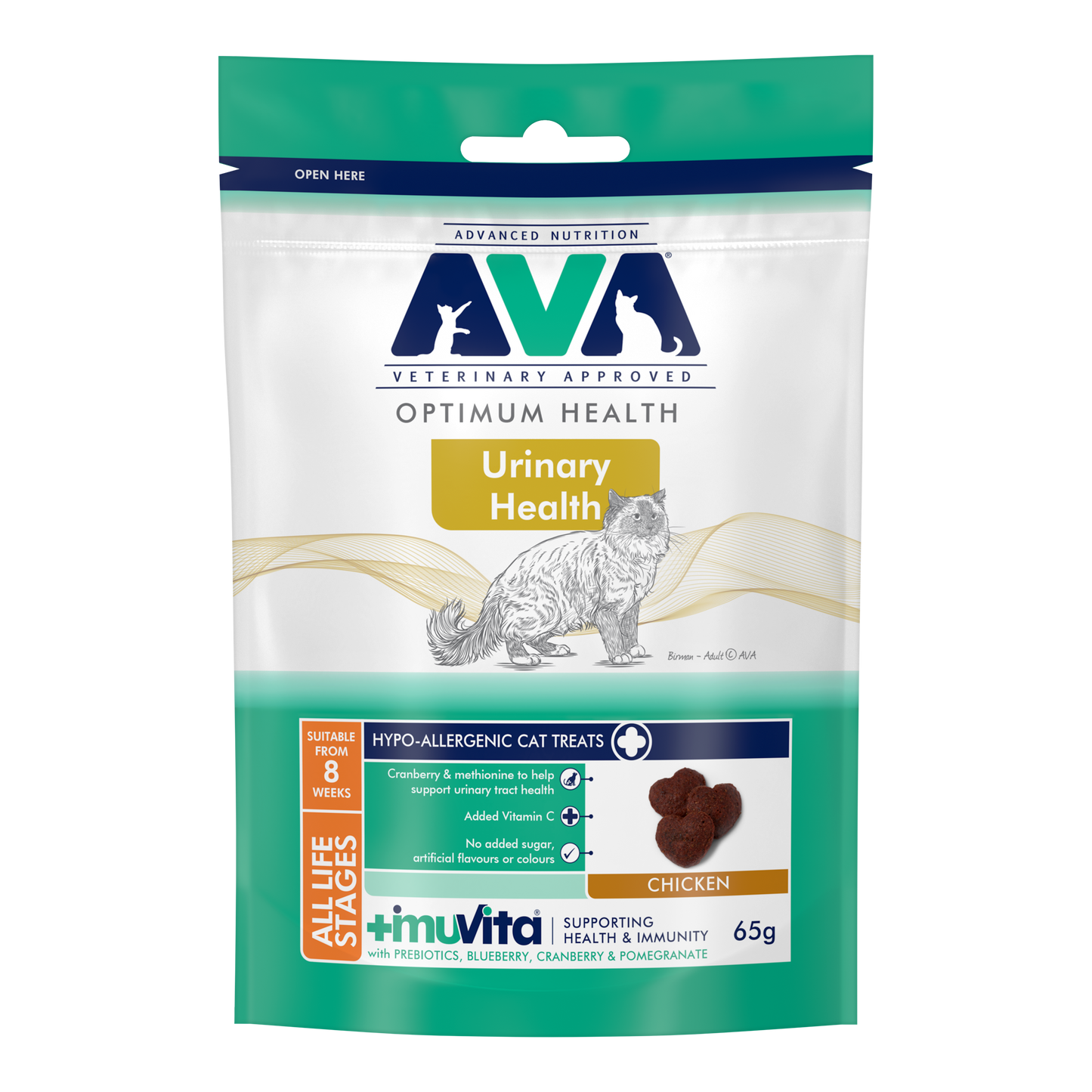 AVA Urinary Health Cat Treats with Chicken 65g