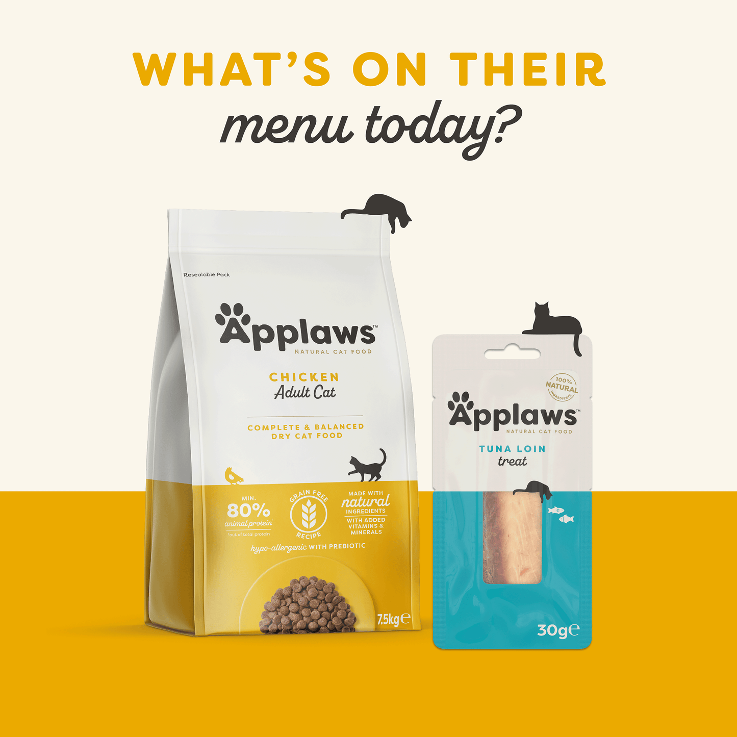 Applaws Natural Chicken Puree Lickable Cat Treats 4x15g