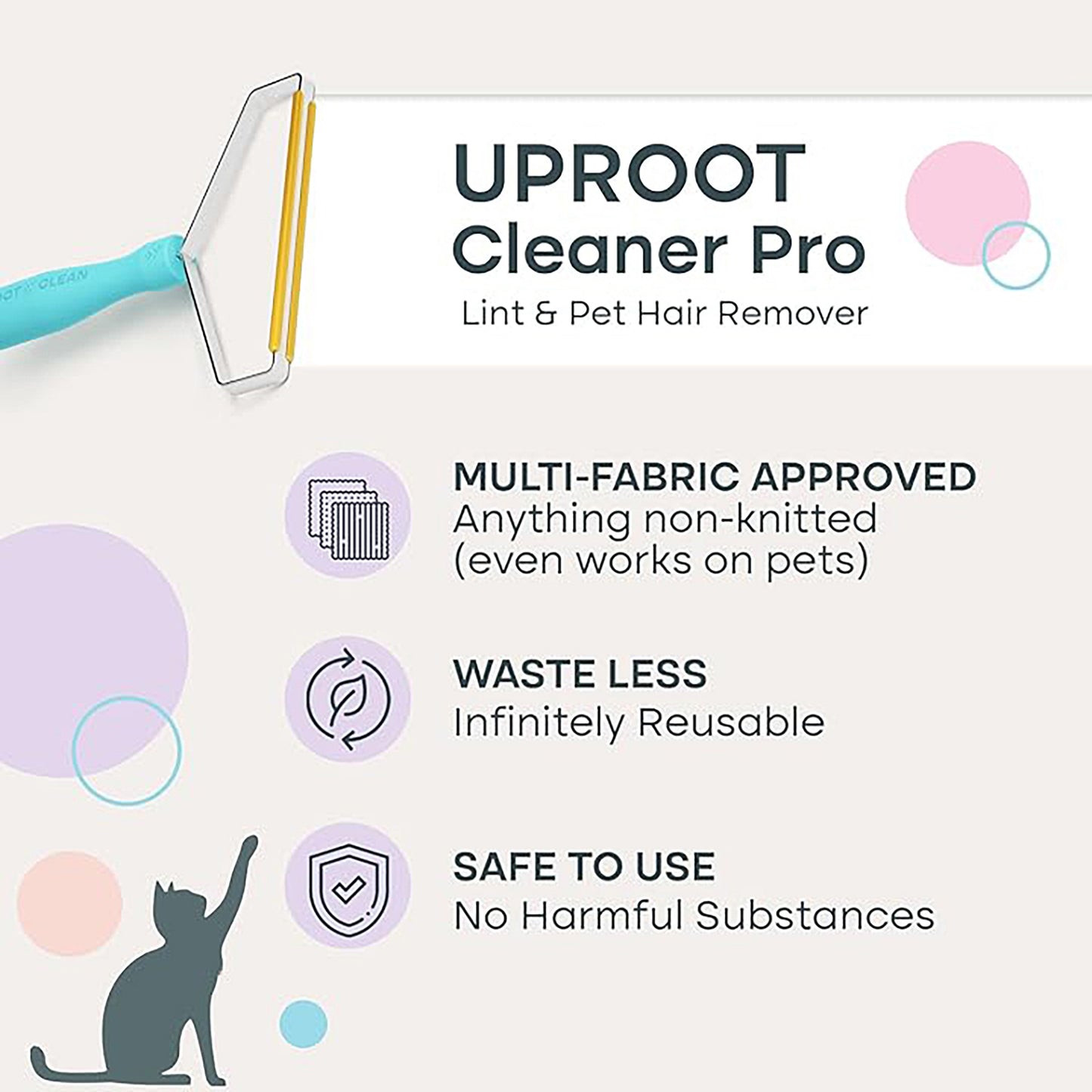 Uproot Clean Pro Cleaner Pet Hair Removal Tool