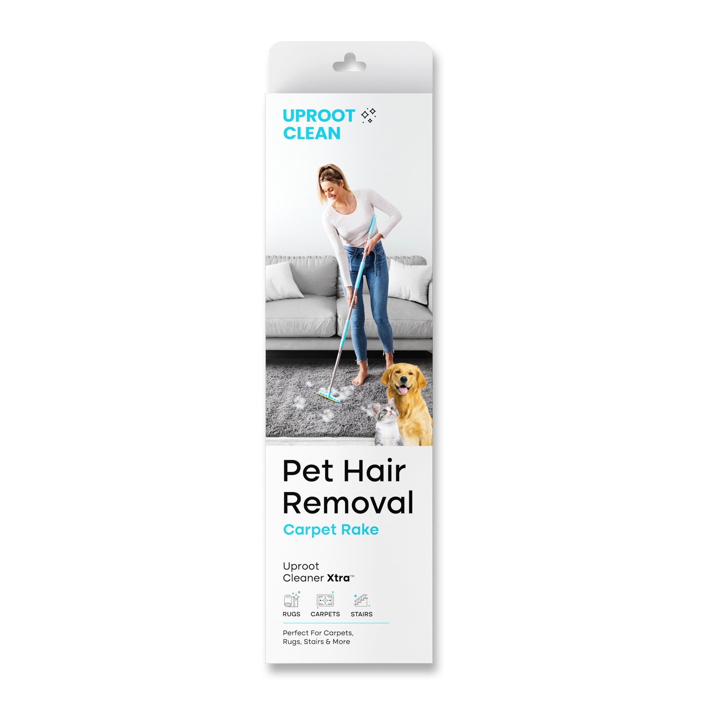 Uproot Clean Xtra Cleaner Broom Pet Hair Removal Tool