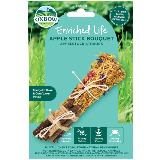 Oxbow Apple Stick Bouquet Small Animal Chew Toy