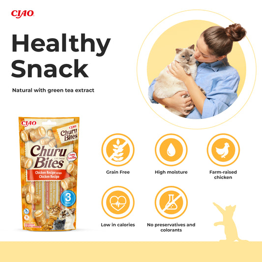 Ciao Churu Cat Treat Bites Chicken 3x10g