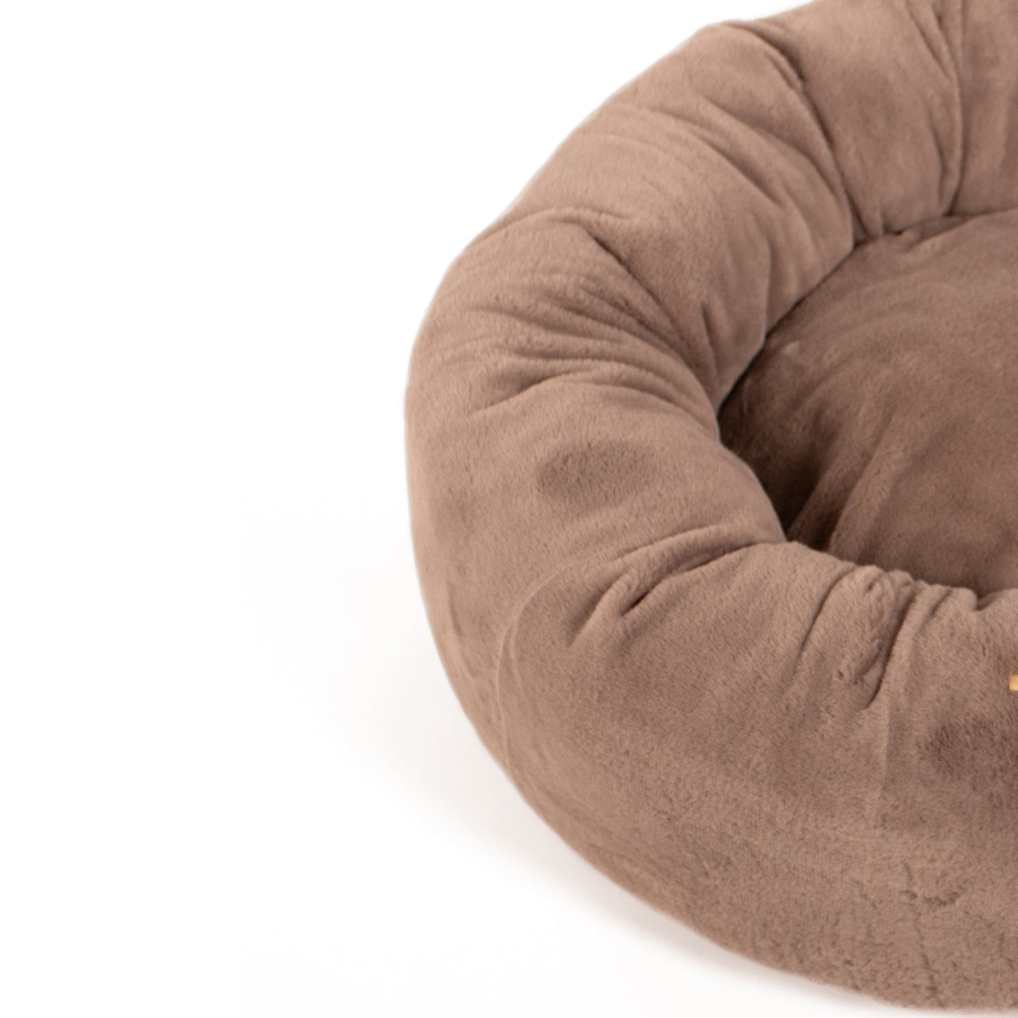 Lords & Labradors Calming Anti-Anxiety Donut Dog Bed Fawn