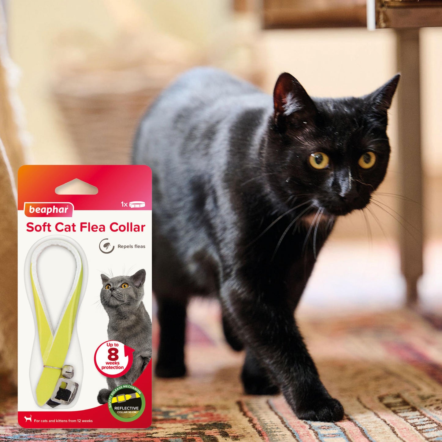Beaphar Soft Reflective Flea Collar For Cats