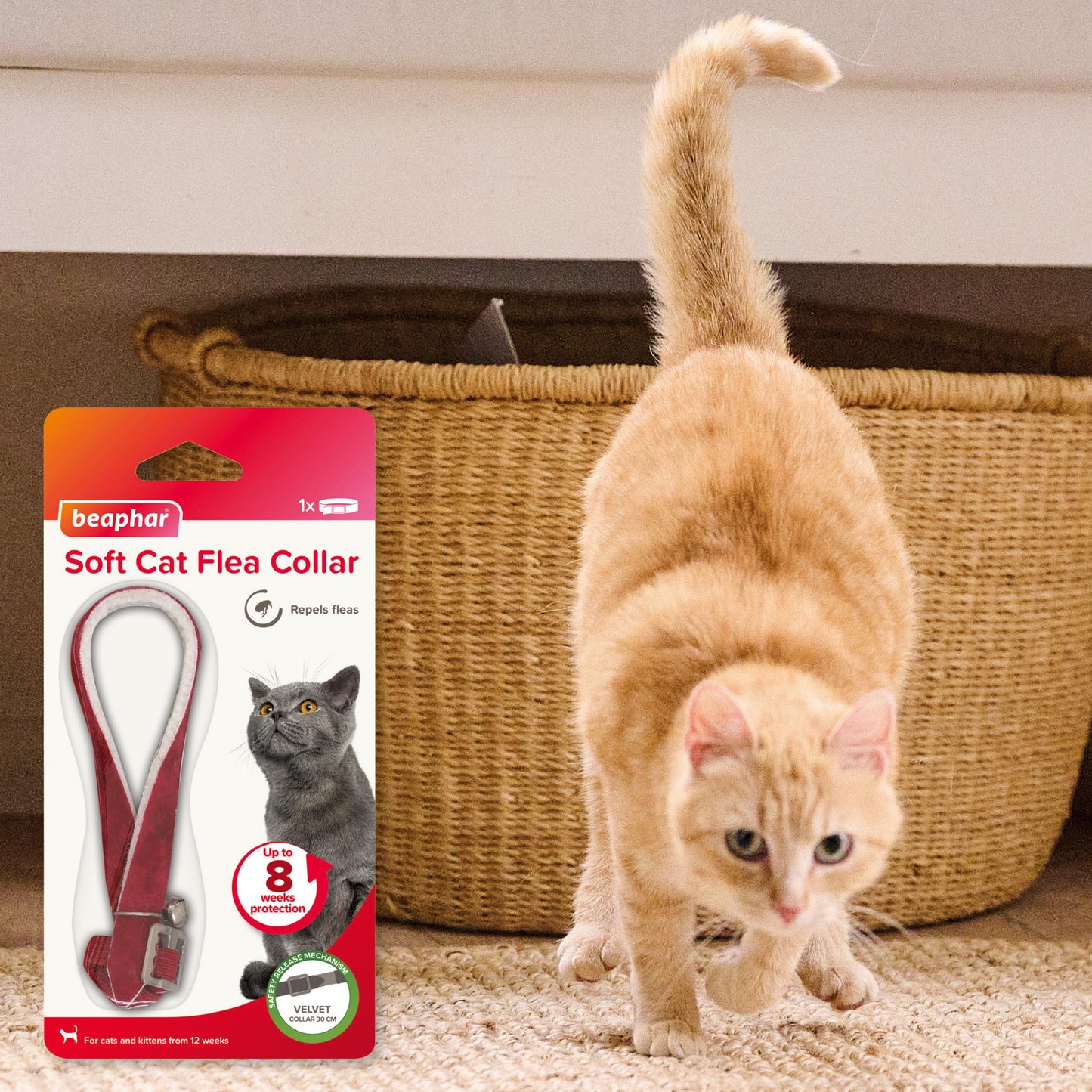 Beaphar Soft Velvet Flea Collar For Cats