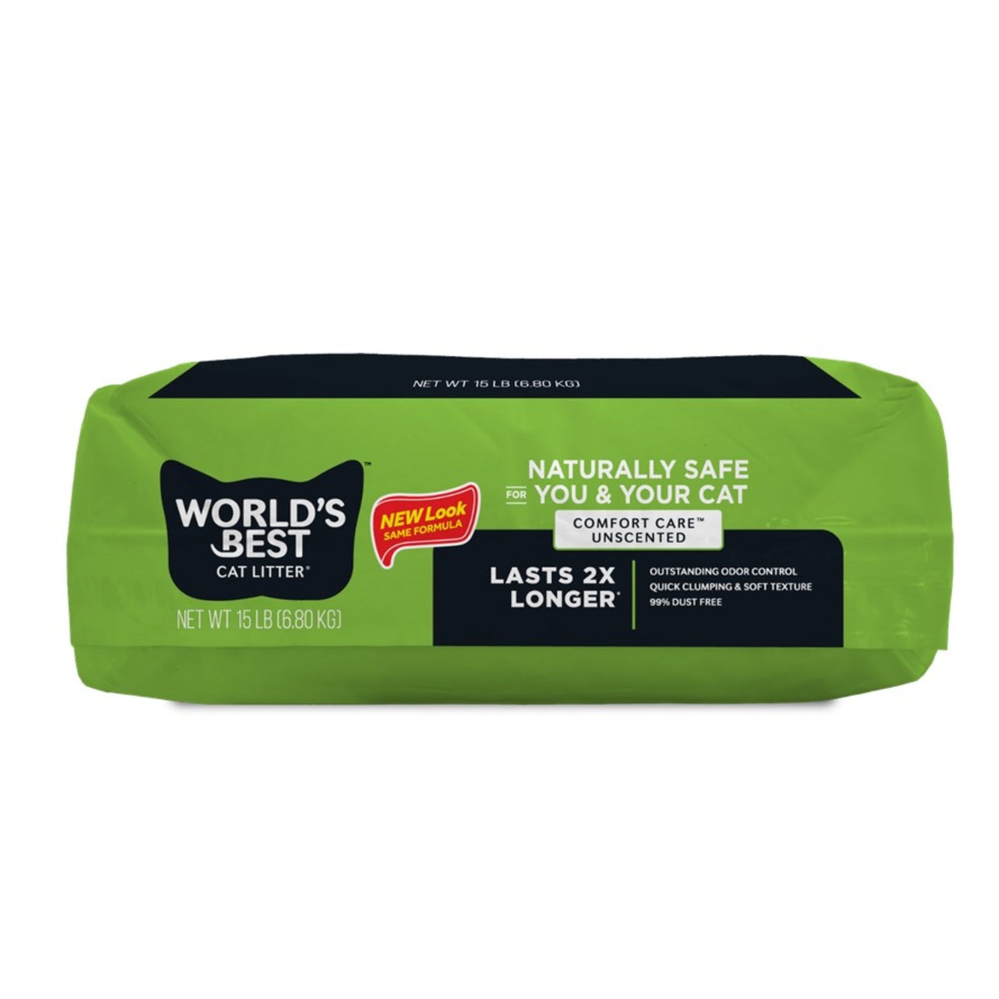 World's Best Cat Litter Quick Clumping Comfort Care Unscented 6.8kg