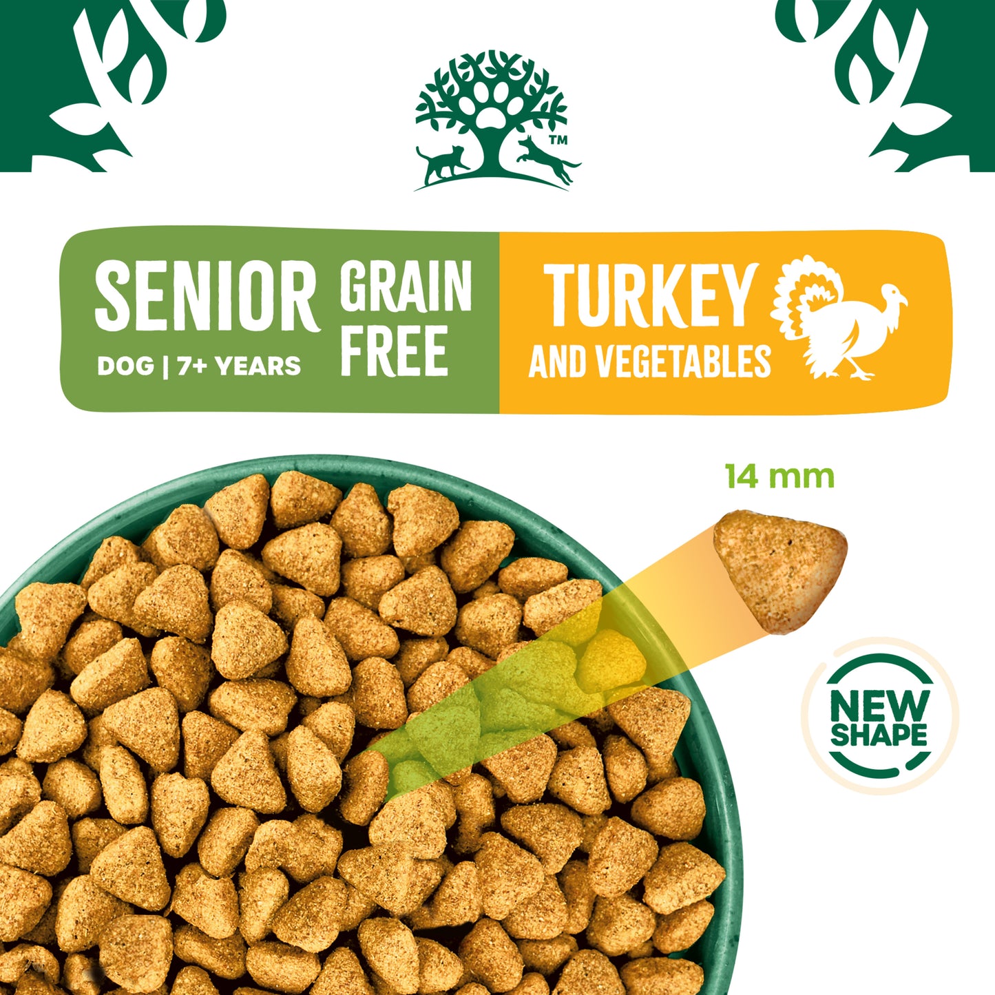 James Wellbeloved Grain Free Senior Dry Dog Food Turkey & Veg 10kg