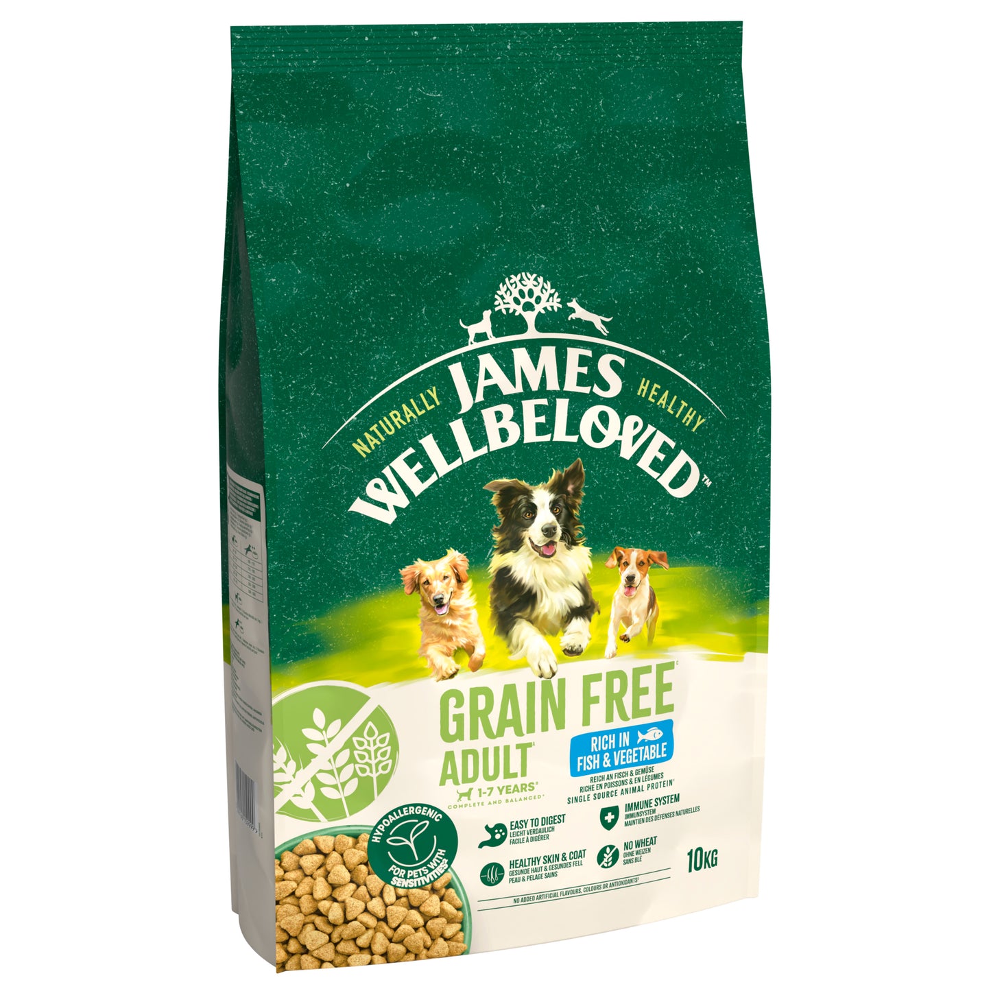 James Wellbeloved Grain Free Adult Dry Dog Food Fish & Veg 10kg
