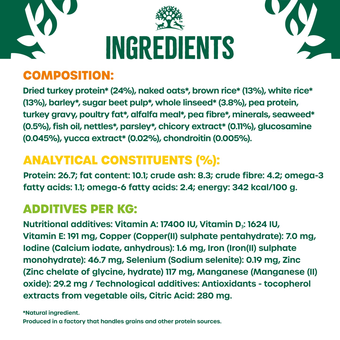 James Wellbeloved Light Adult Dry Dog Food Turkey & Rice 12kg