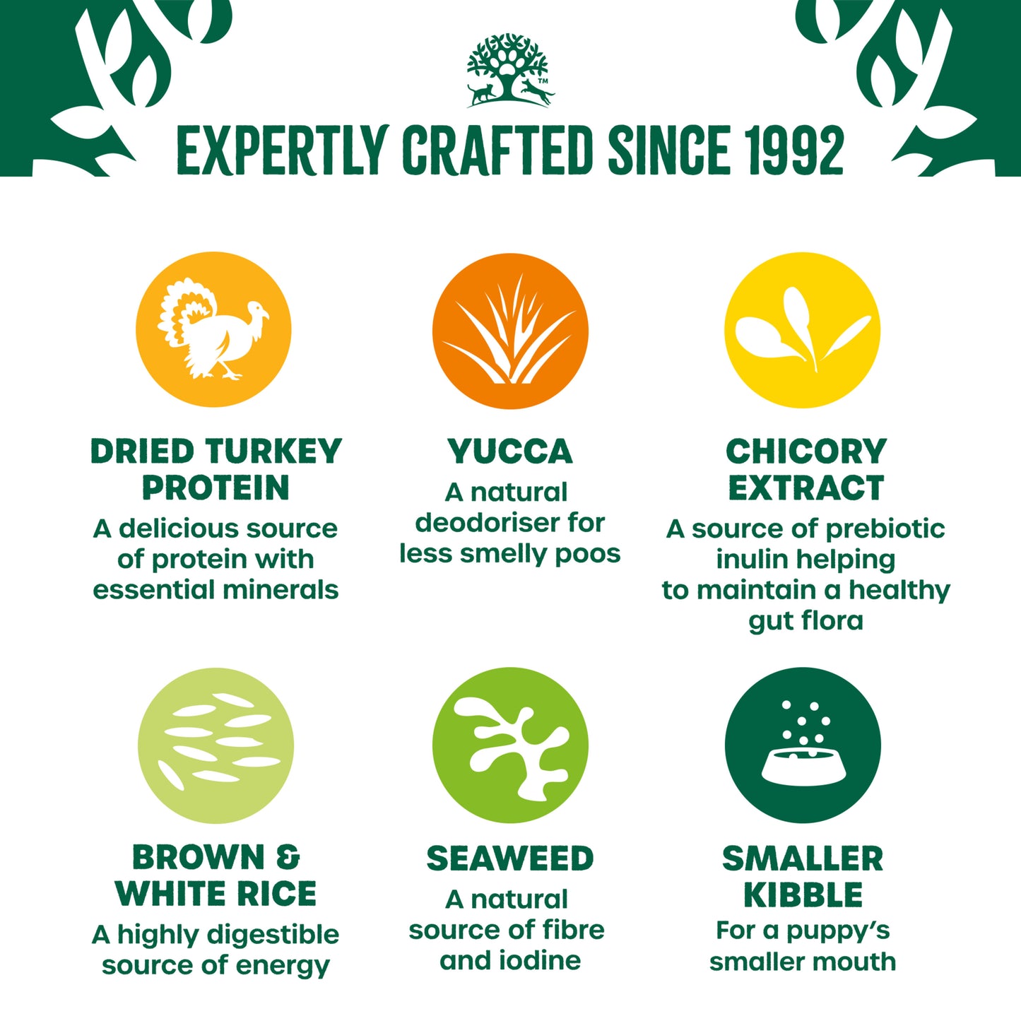 James Wellbeloved Hypoallergenic Puppy Junior Dry Dog Food Turkey & Rice 15kg