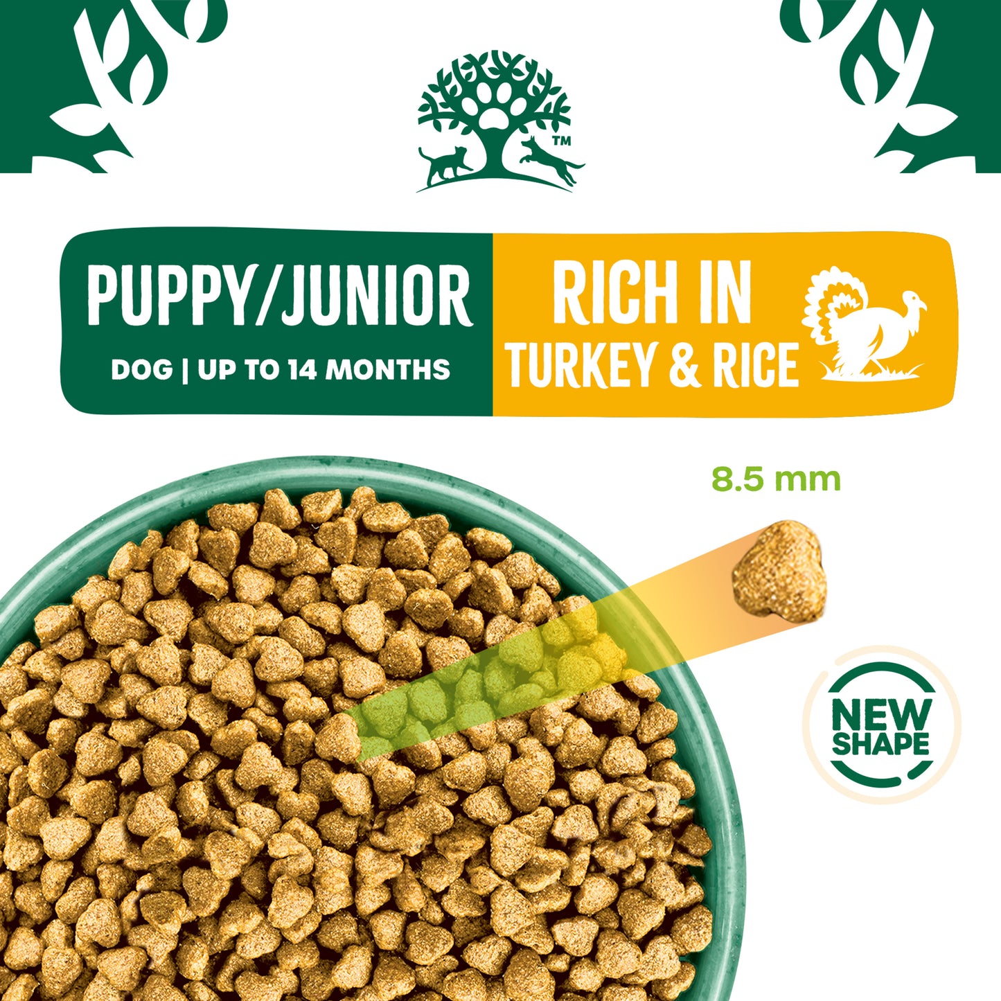 James Wellbeloved Hypoallergenic Puppy Junior Dry Dog Food Turkey & Rice 15kg