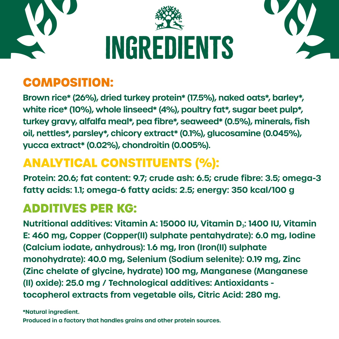 James Wellbeloved Hypoallergenic Senior Dry Dog Food Turkey & Rice 15kg