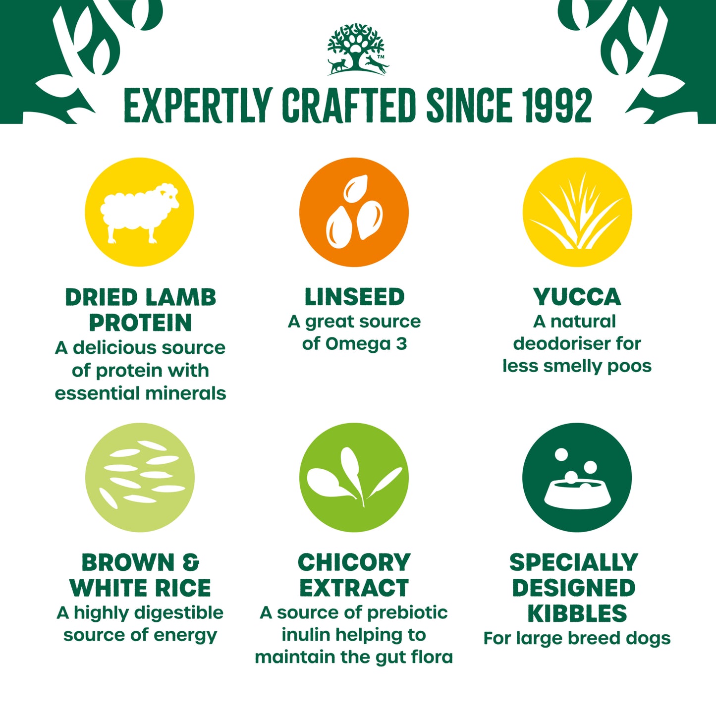 James Wellbeloved Large Breed Adult Dry Dog Food Lamb & Rice 15kg