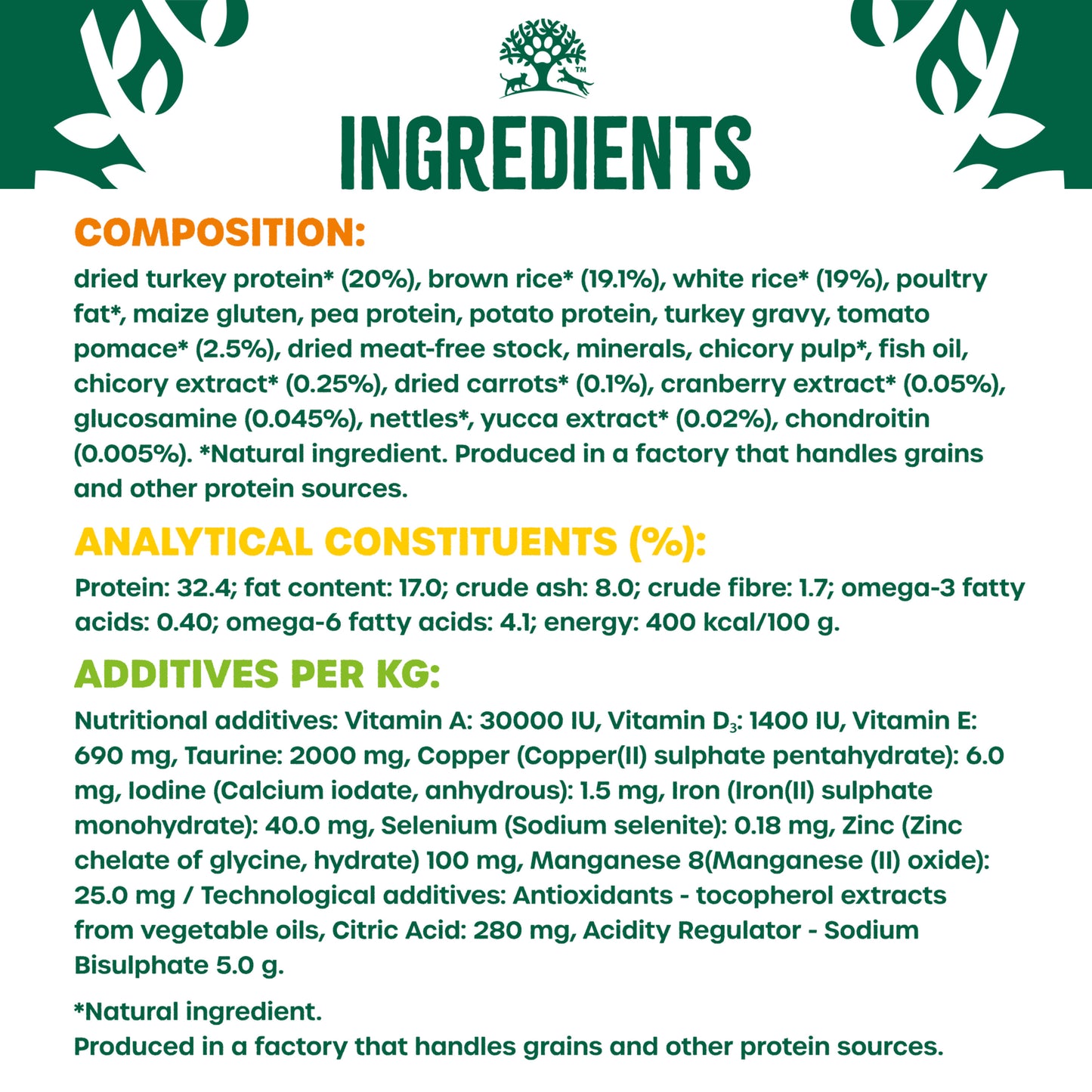 James Wellbeloved Senior Dry Cat Food Turkey 4kg