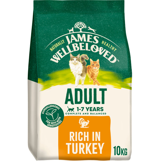 James Wellbeloved Adult Dry Cat Food Turkey 10kg