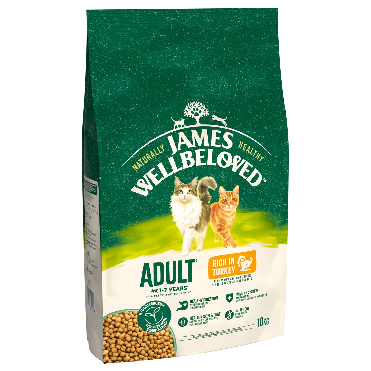 James Wellbeloved Adult Dry Cat Food Turkey 10kg