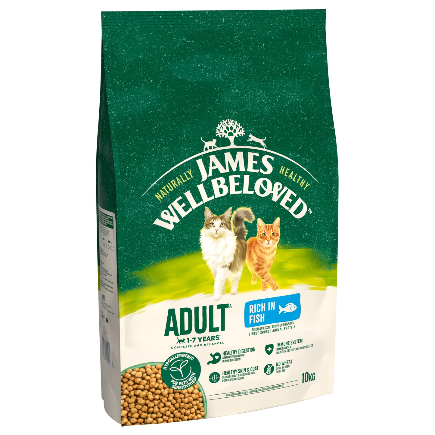 James Wellbeloved Adult Dry Cat Food Fish 10kg