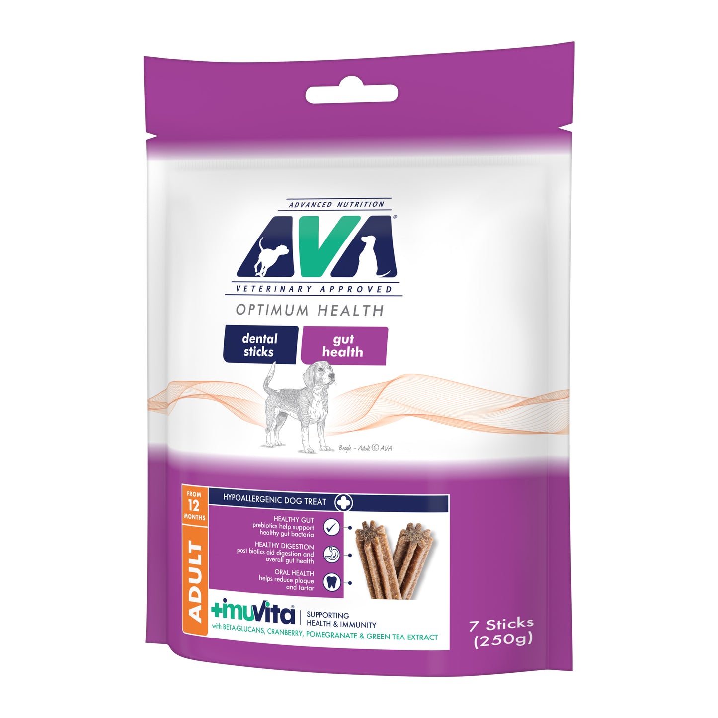 AVA Advanced Nutrition Veterinary Approved Gut Health Dental Sticks 7 Pack 251gx7