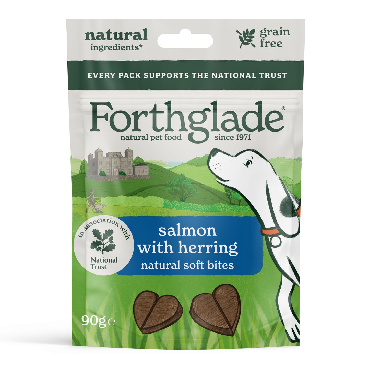Forthglade National Trust Salmon & Herring Dog Treats 90g