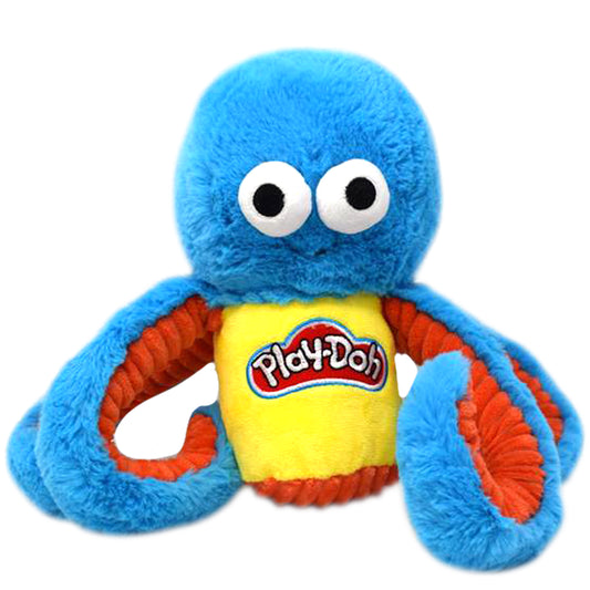 Hasbro Play-Doh Octopus Squeak & Crunch Plush Dog Toy