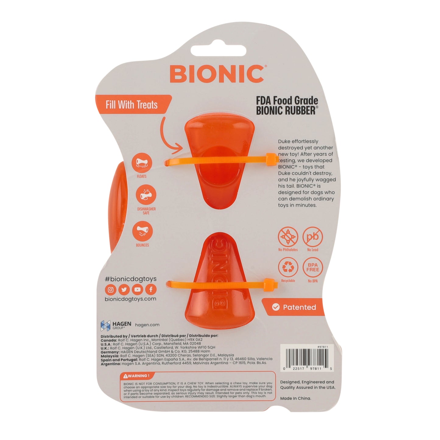 BIONIC Stuffer Dog Toy