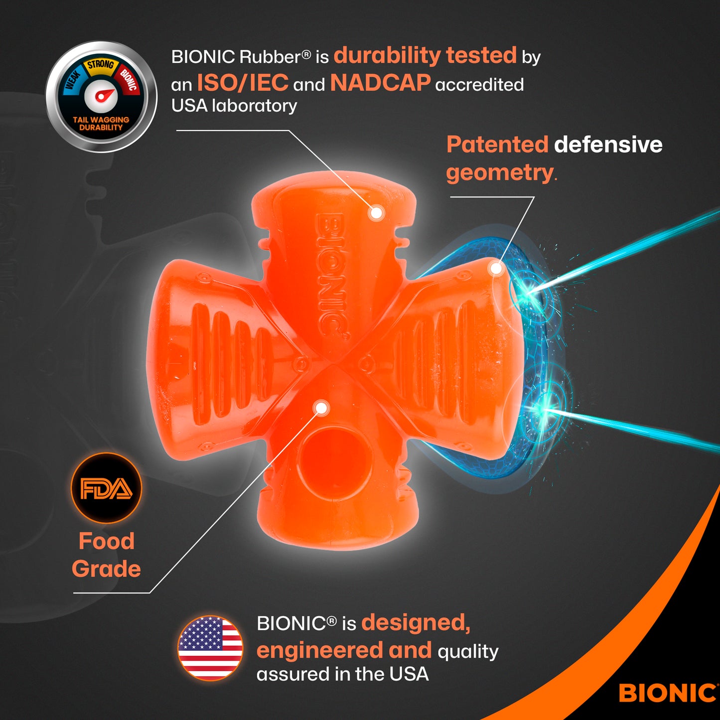BIONIC Stuffer Dog Toy