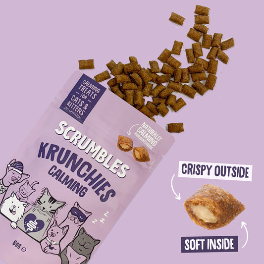 Scrumbles Krunchies Calming Cat Treats