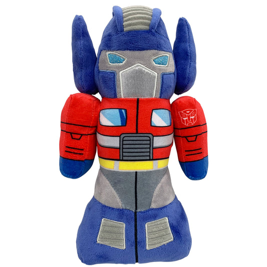 Hasbro Optimus Prime Crunch Water Bottle Squeaky Plush Dog Toy