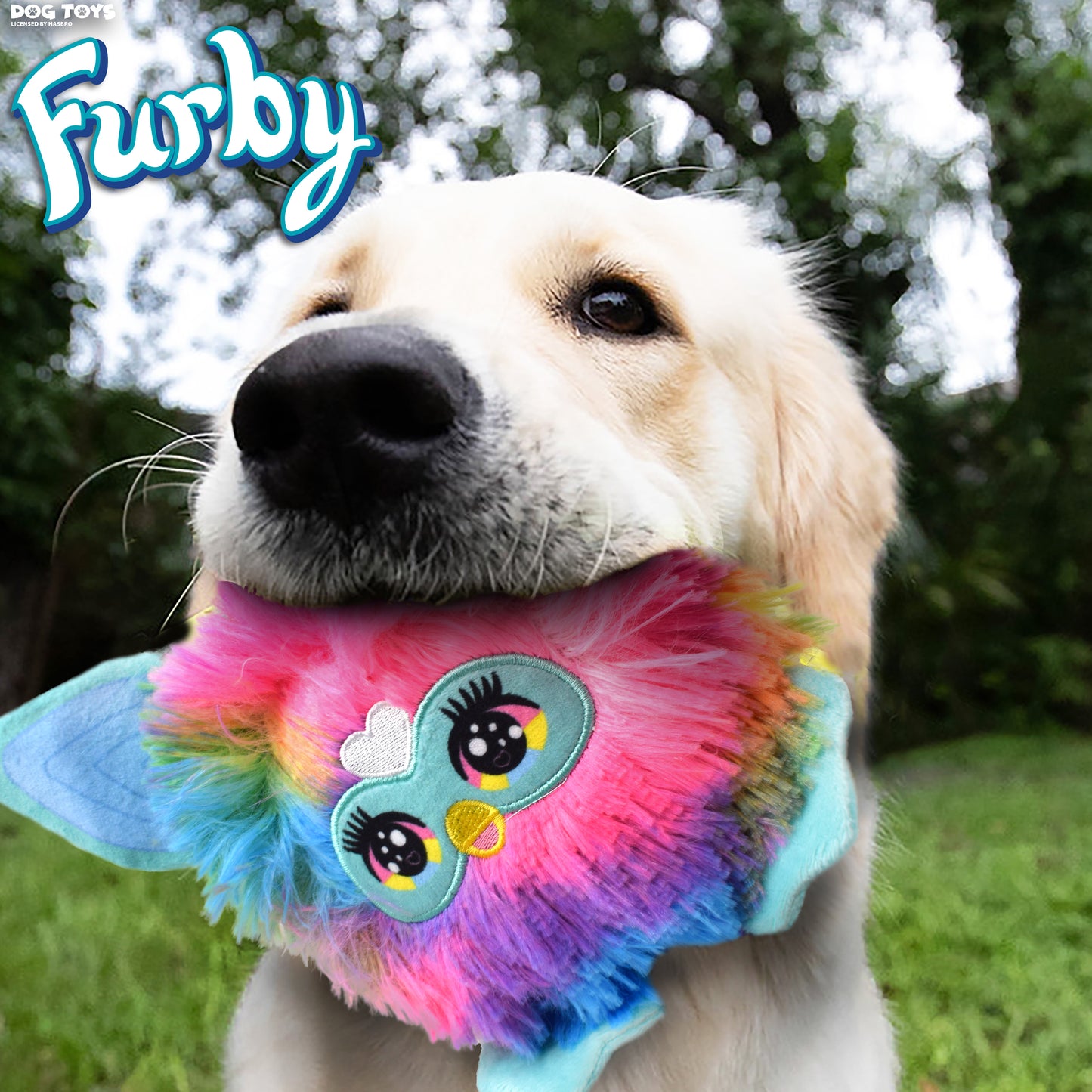 Hasbro Furby Squeak & Crinkle Dog Toy Multi-Colour